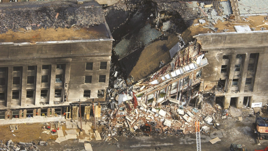 הפנטגון לאחר הפיגוע ב-11.9