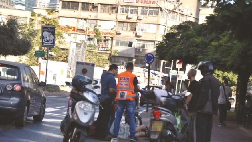 תאונת אופניים ברמת גן