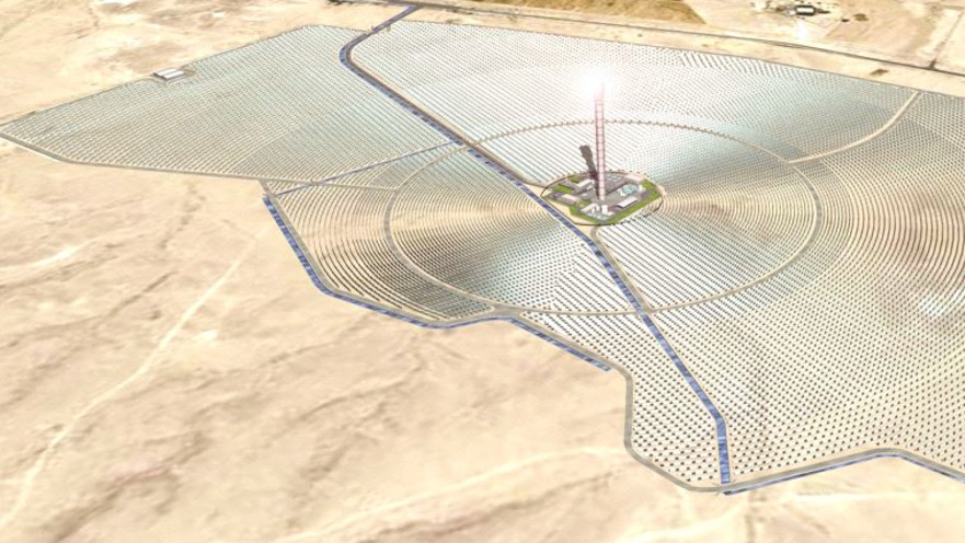 הדמיה של חוה סולארית בנגב