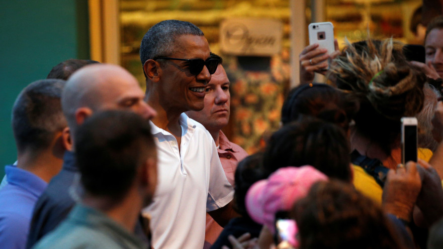 ברק אובמה בחופשה בהוואי