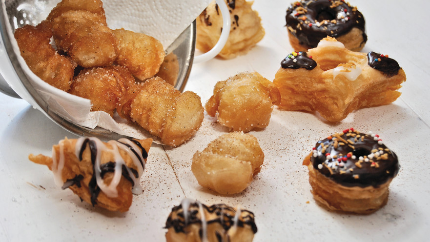 שאריות בצק מטוגנות, קרונאט, אוכל