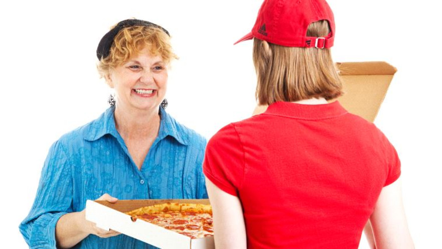 שליחת פיצה, אילוסטרציה