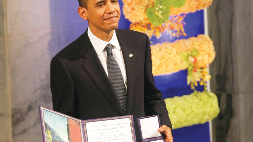 ברק אובמה, מקבל פרס נובל לשלום