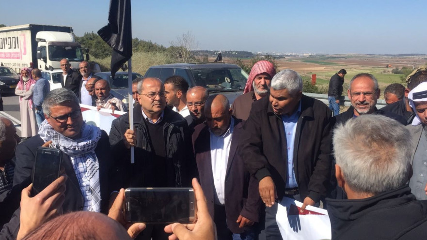 שיירת המחאה על אירועי אום אל חיראן, חסימת כביש 6