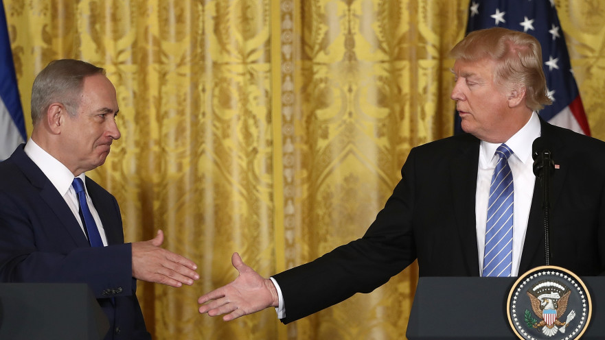דונלד טראמפ, בנימין נתניהו