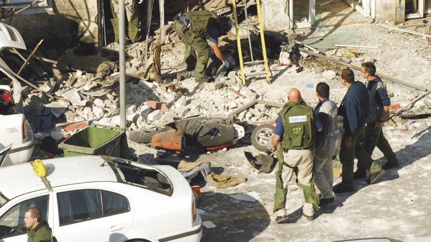 זירת ניסיון החיסול של זאב רוזנשטיין בדצבמר 2003