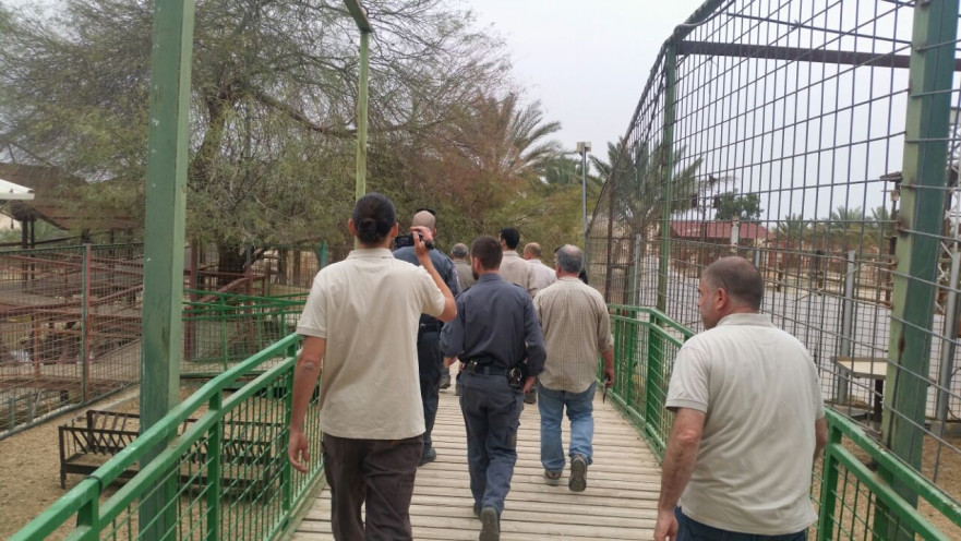 פקחי רשות הטבע והגנים מגיעים לפונדק כושי רימון