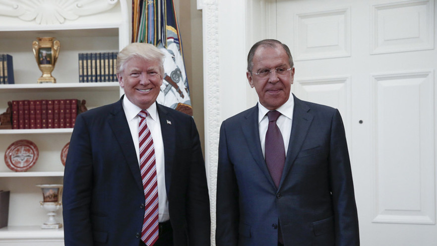 דונלד טראמפ עם סרגיי לברוב 