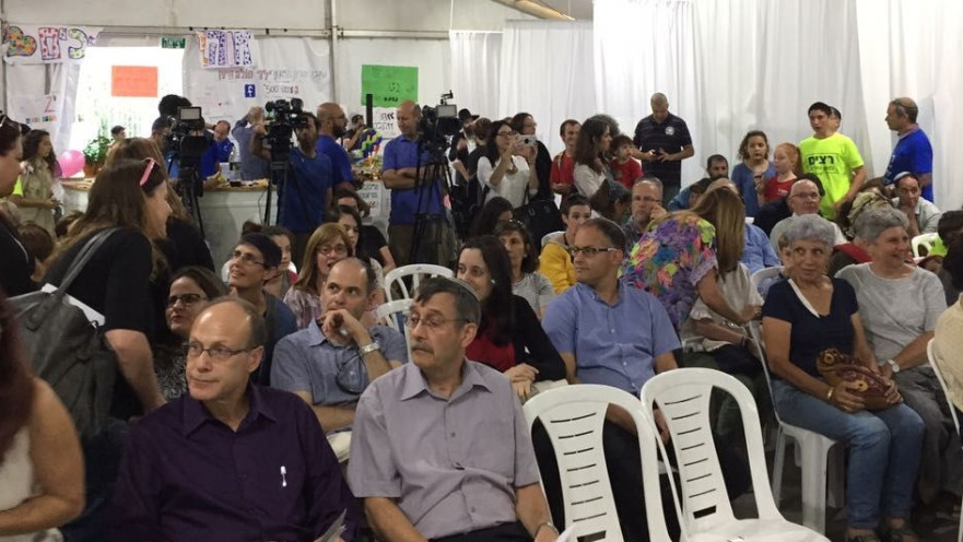 המפגינים במאהל המחאה