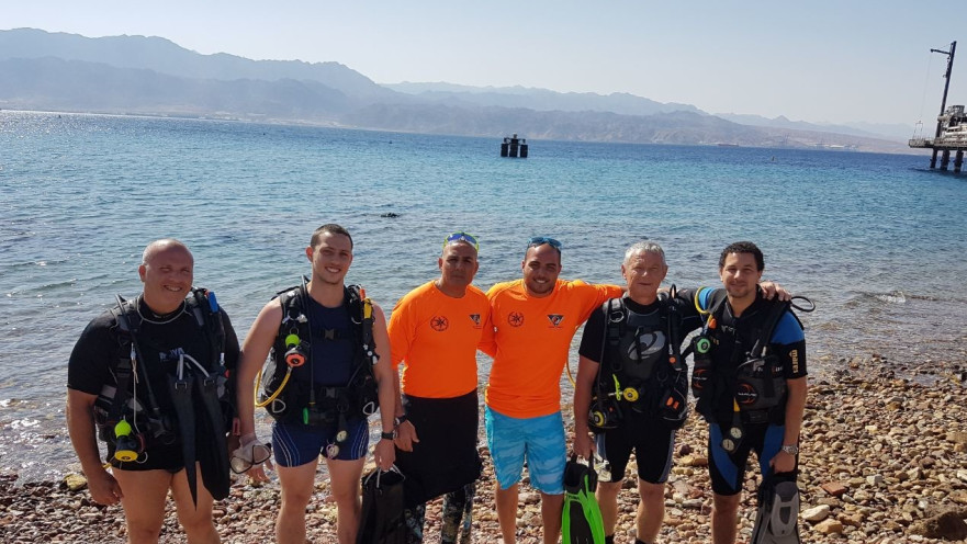 אימון צוללנים משטרתי באילת