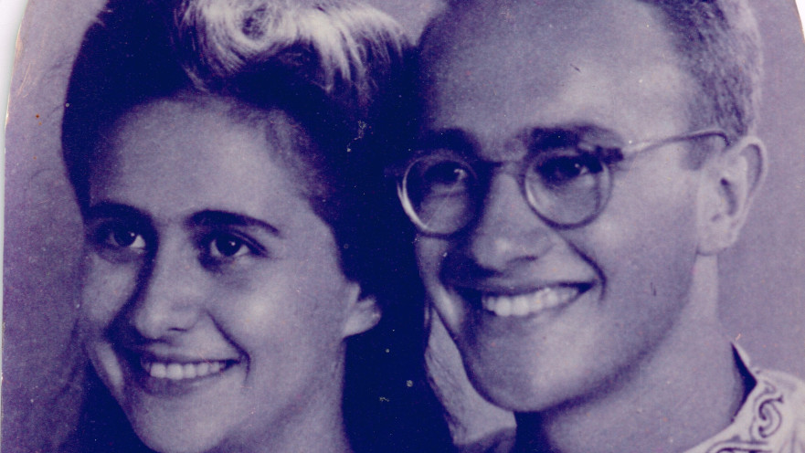 חנה ואמנון ביום חתונתם