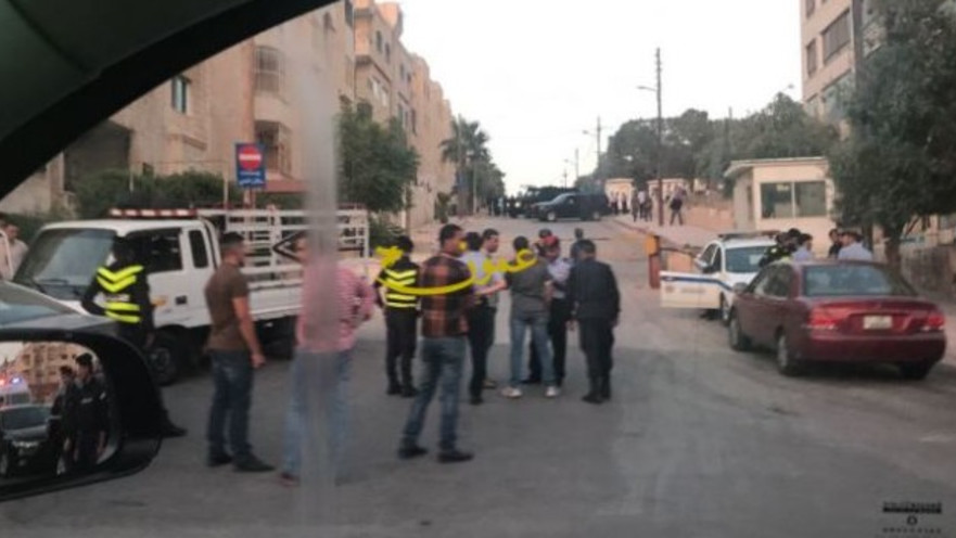 זירת הפיגוע בעמאן