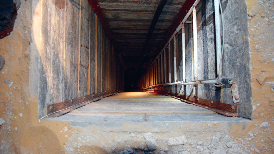 חשיפת מנהרה בעוטף עזה