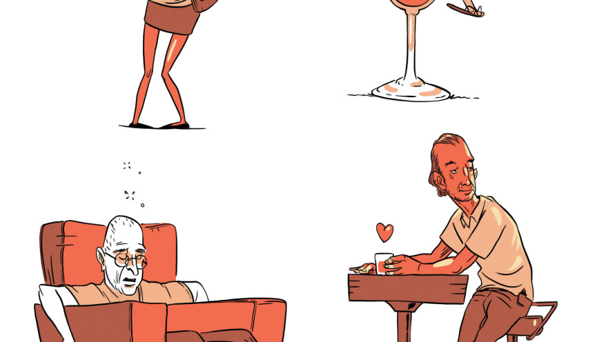 אלכוהול. עוזי וייל. איורים: ליאב צברי