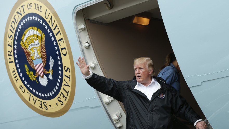 דונלד טראמפ בטקסס, אחרי הסופה