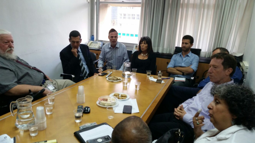 פגישת נציגי הנכים עם יועץ רה"מ אבי שמחון