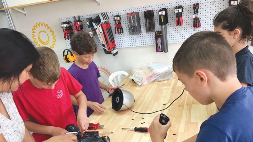 תלמידים במיזם החדש