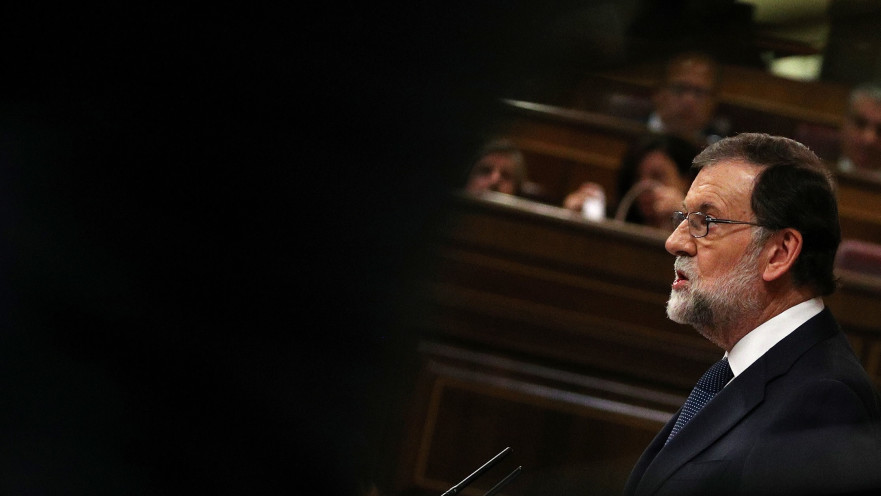 מריאנו ראחוי נואם בפרלמנט הספרדי