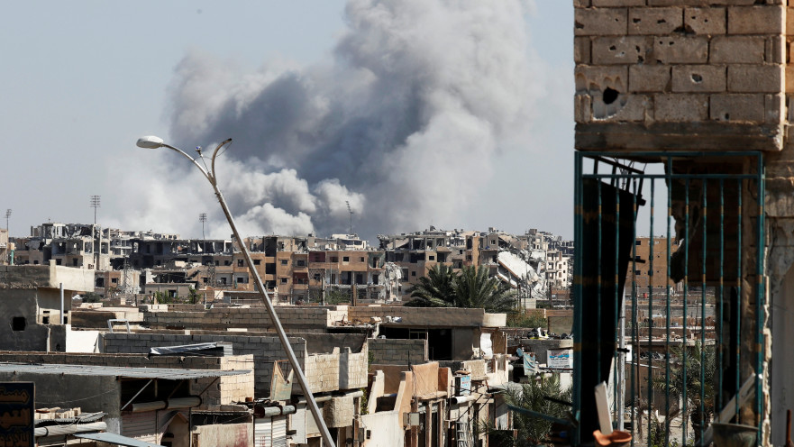 הפצצה נגד כוחות דאעש בא-רקה