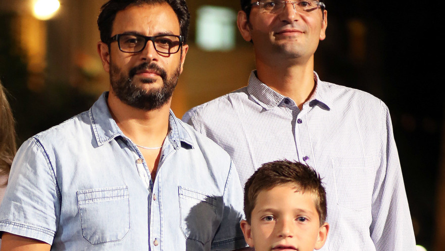 יאיר ישראל טוויל (מימין), הילד יאיר שטרן ודרור יאיר אסא