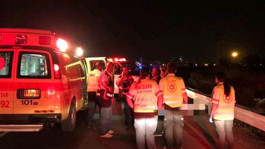 זירת תאונה קשה, רוכב אופניים נהרג