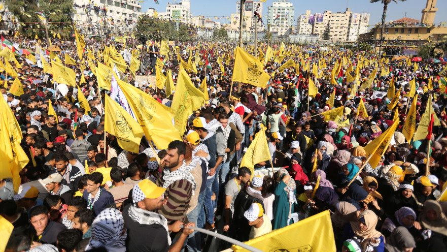 עצרת בעזה לזכר יאסר עראפת