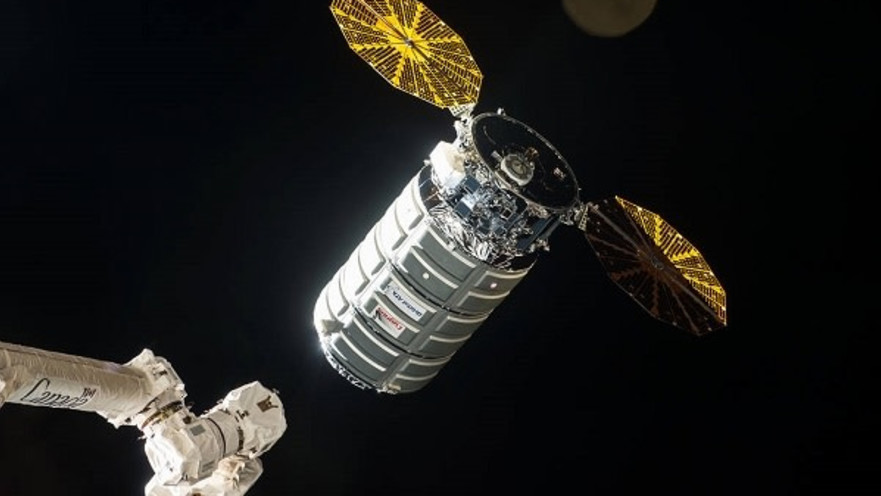 חללית המטען שעליה מעבדת החלל הישראלית  בדרך לתחנת החלל הבינלאומית 