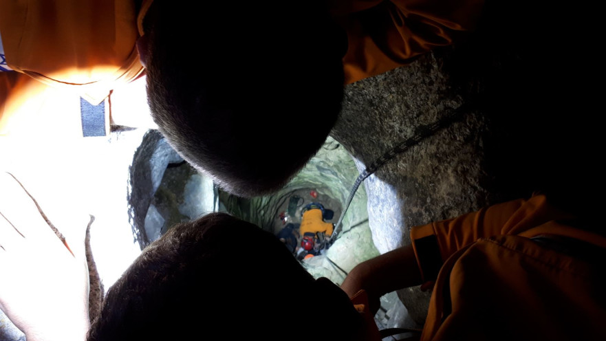 חילוץ הנערה שנפלה לבור סמוך ליצהר