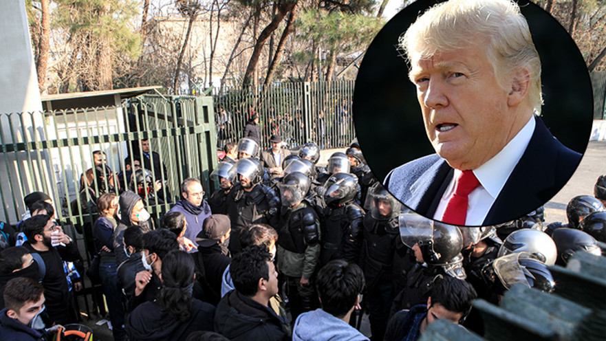 הפגנות באיראן נגד השלטון, דונלד טראמפ