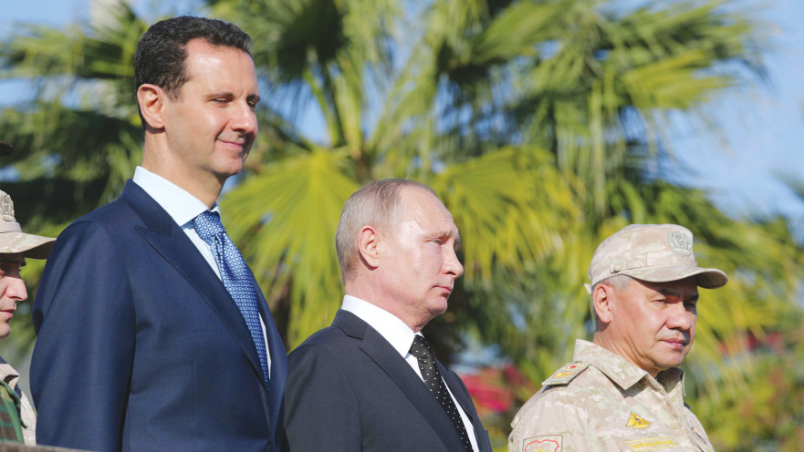 בשאר אסד, ולדימיר פוטין