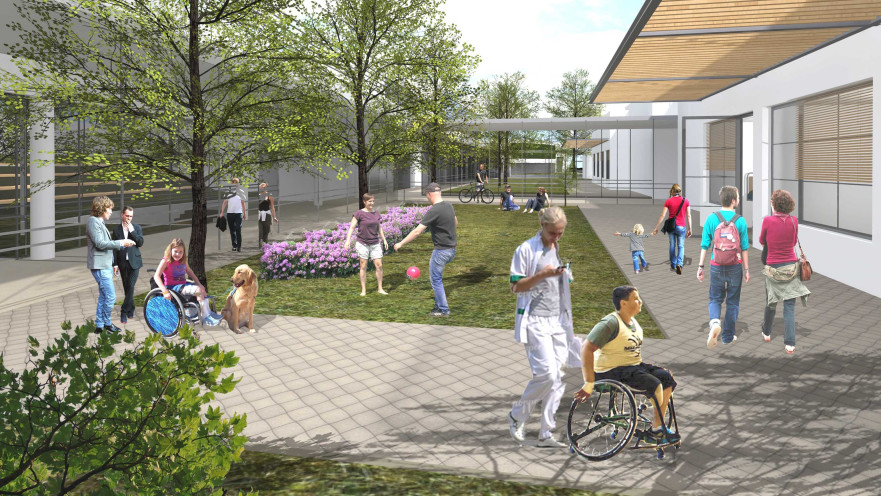 הדמייה של ביה"ח השיקומי בכפר על"ה נגב- נחלת ערן