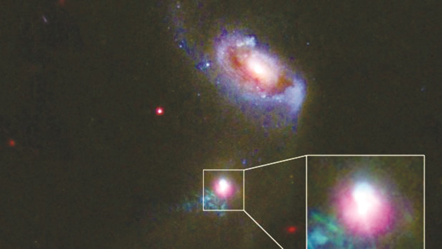 הגיהוק של החור השחור שנתפס על ידי נאס"א