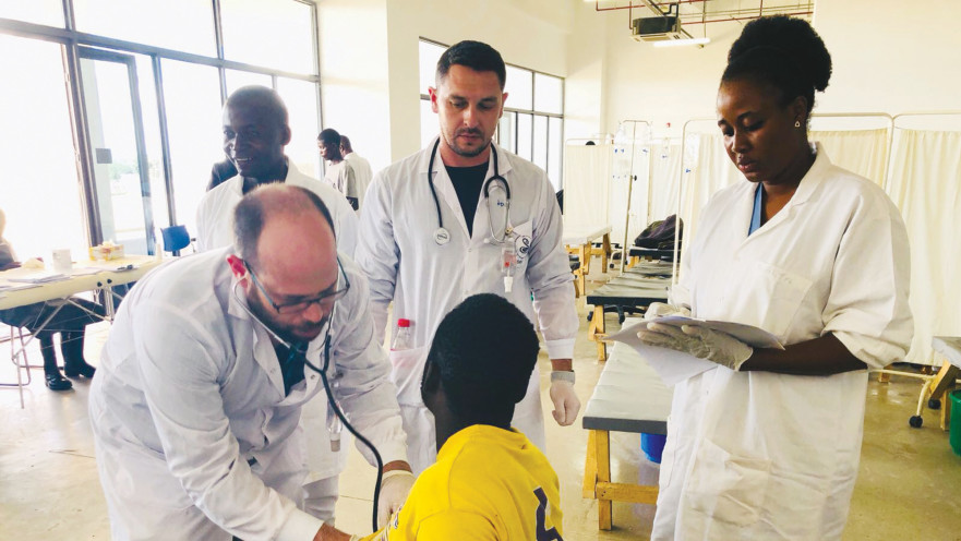 טיפול בחולה בזמביה