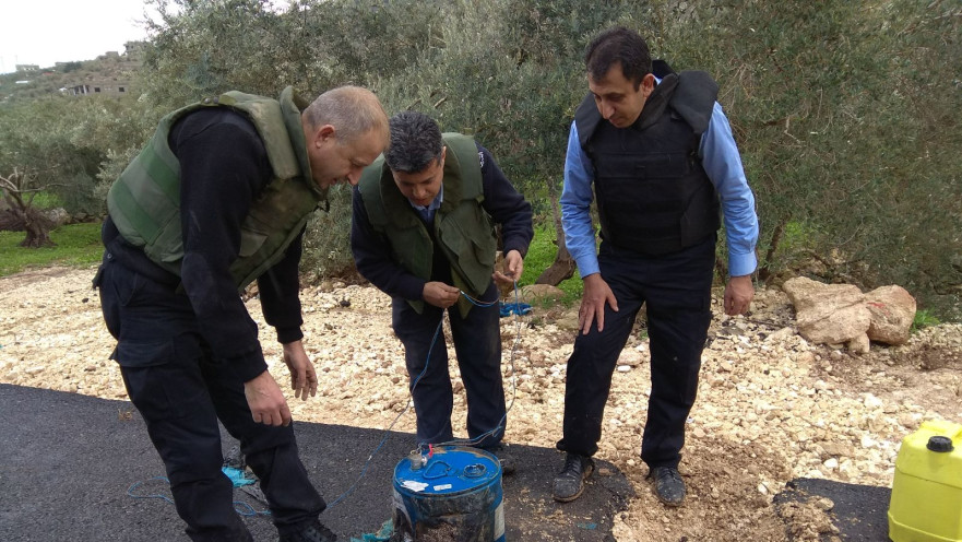 זירת מטענים סמוך לטול כרם