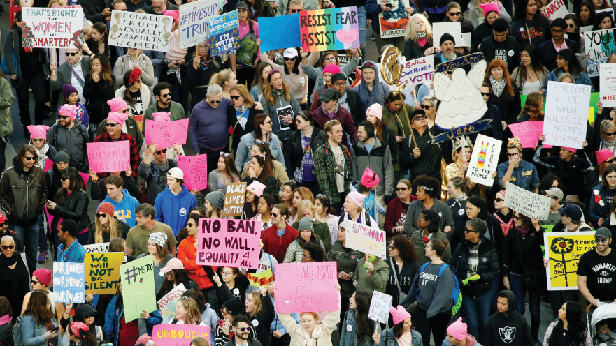 צעדה נגד טראמפ