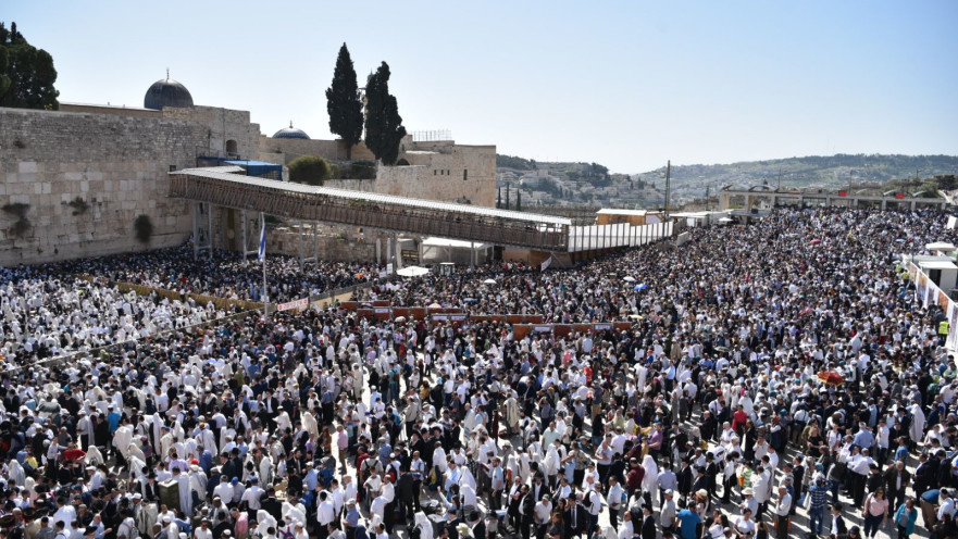 ברכת כהנים בכותל 