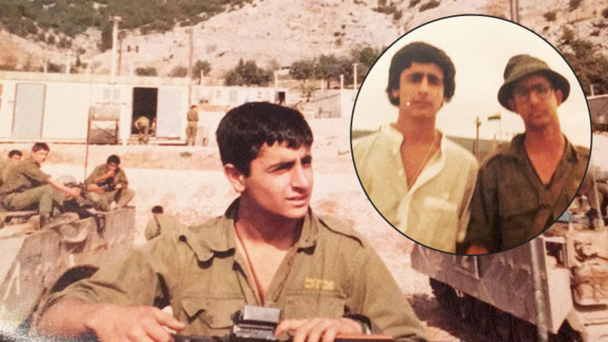 ארז איתן בצלאל ז"ל, בתמונה הקטנה: לצד יוסי בצלאל (מימין)