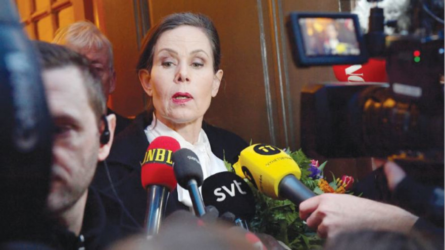 מזכירת האקדמיה השוודית, שרה דניוס