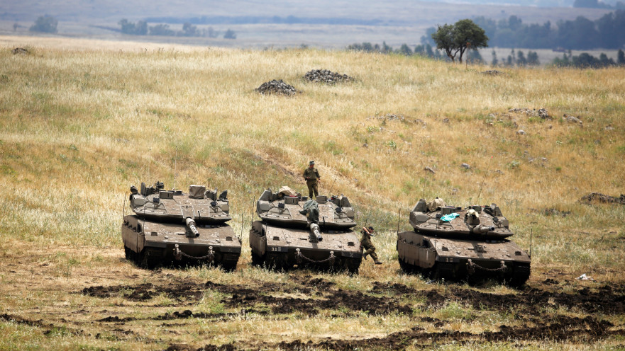 טנקים של צה"ל ברמת הגולן