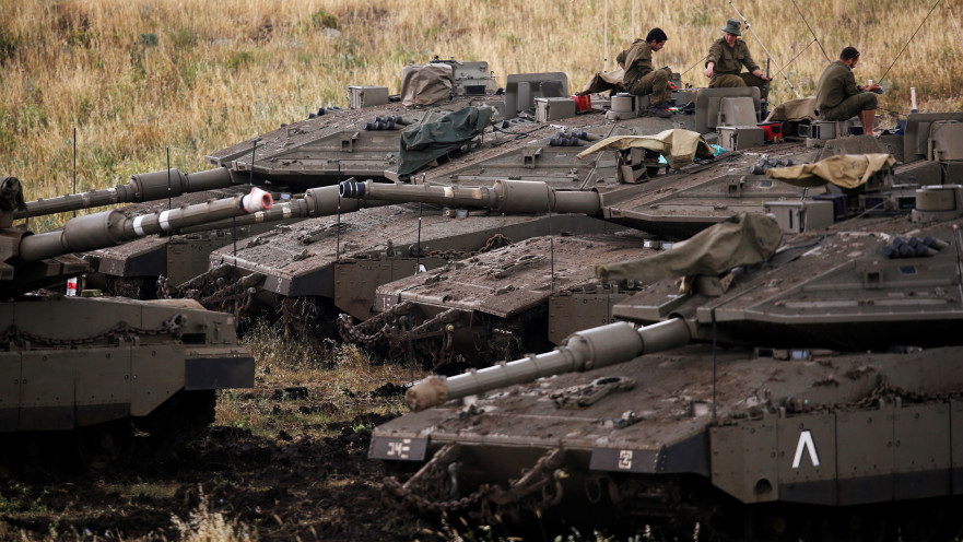 טנק של צה"ל ברמת הגולן