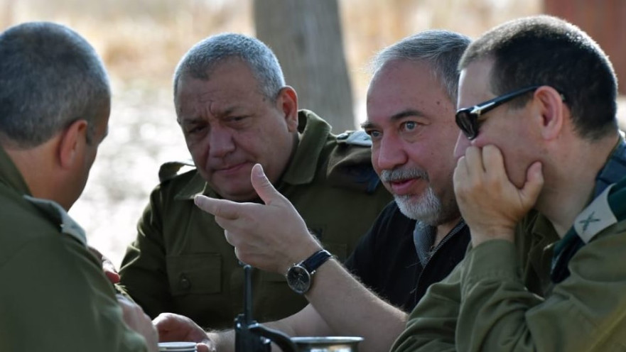 ליברמן והרמטכ"ל איזנקוט בדרום