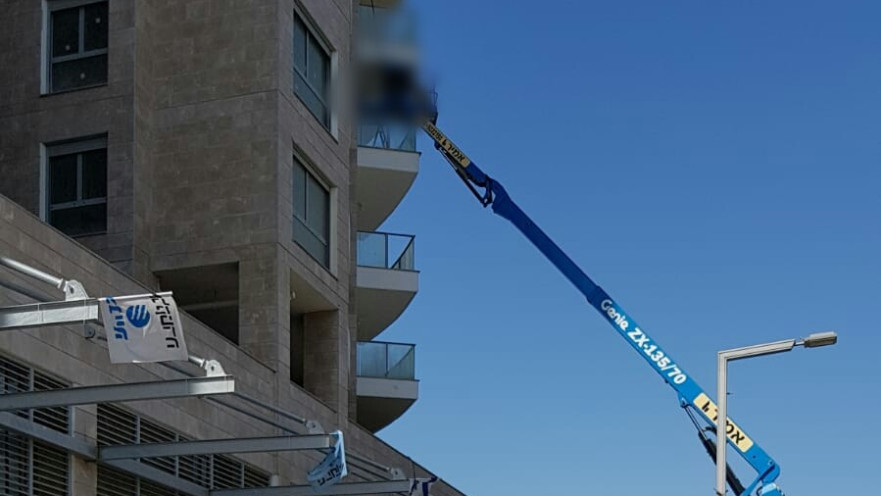 זירת תאונת העבודה הקטלנית בתל אביב