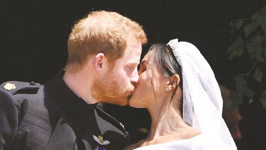 הארי ומייגן בחתונתם