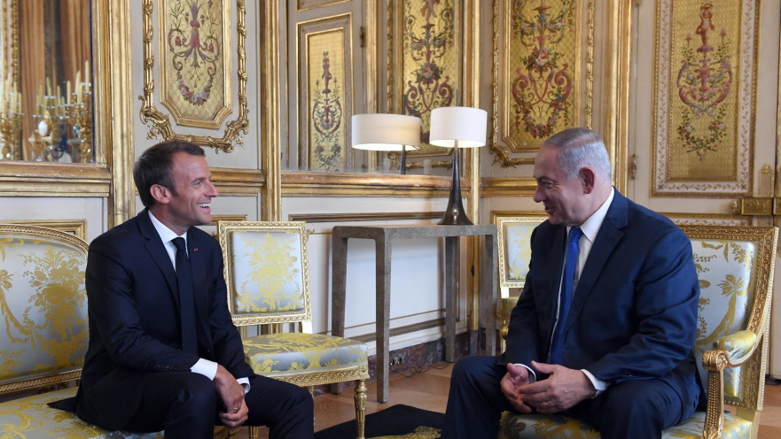 בנימין נתניהו, עמנואל מקרון