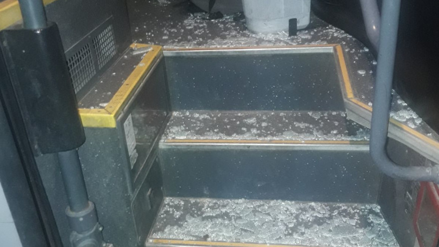 האוטובוס שהותקף בנגב