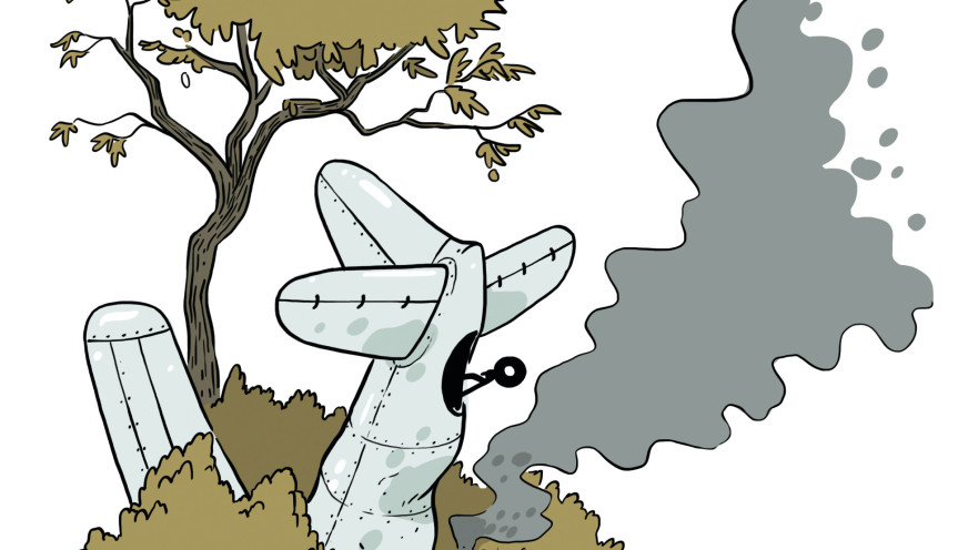 איור: מטוס מרוסק