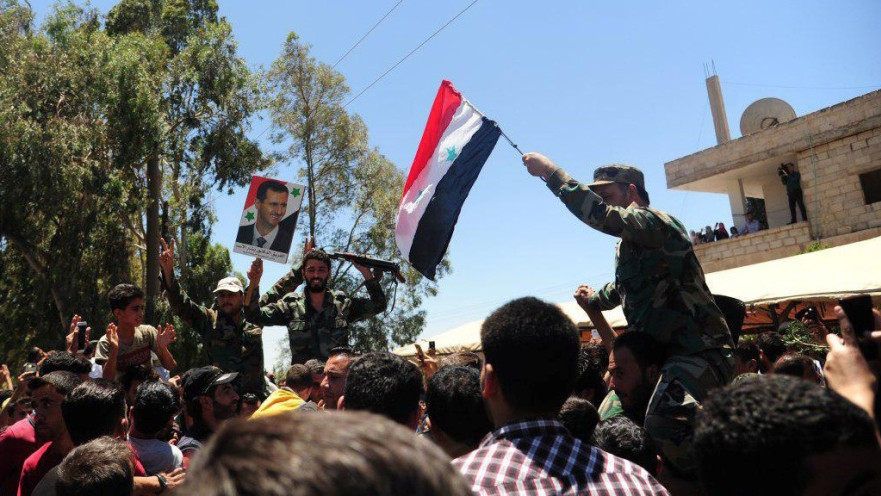 חגיגות כיבוש צבא אסד באזור דרעא