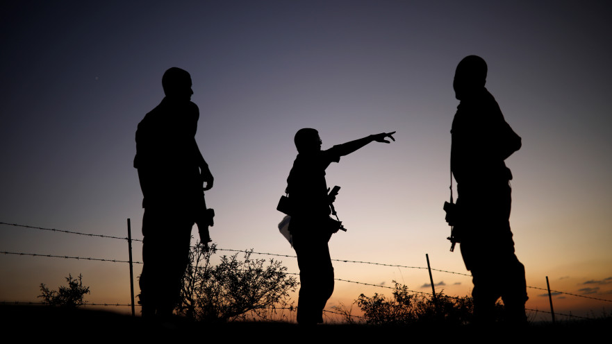 חיילי צה"ל בגבול רצועת עזה