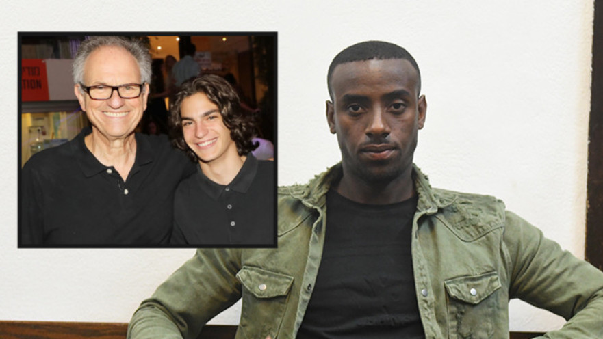 יצחק אספה, בתמונה הקטנה: אבי וארי נשר