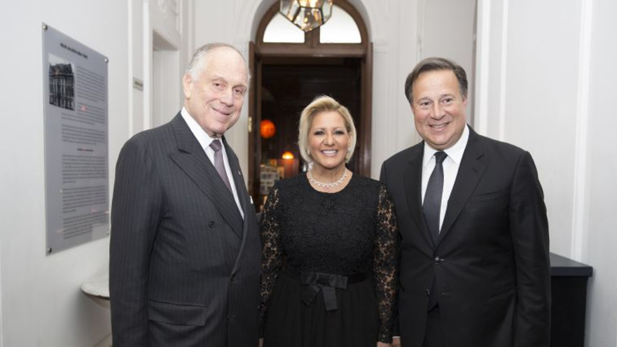 רונלד לאודר, נשיא פנמה ורעייתו